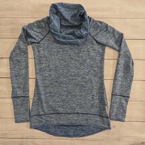 Reebok Cowl Neck Blue Long Sleeves S